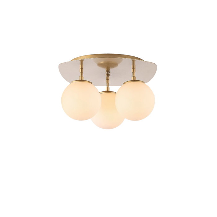 Opviq Lámpara de araña 11710 Moderna Dorada Metal y Cristal 37x44x25 cm